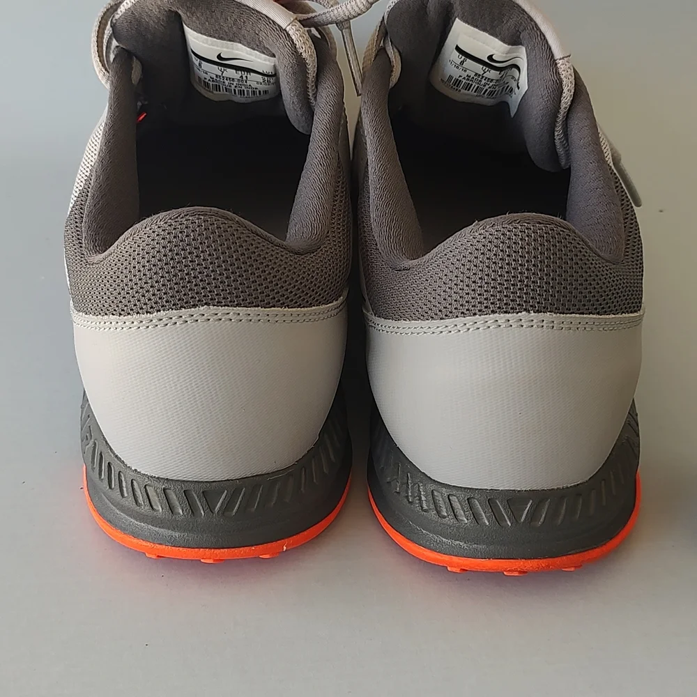 Nike Men's Gray and Orange Athletic Shoes